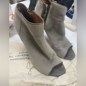 Joie Suede Open Toe Booties